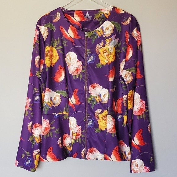 Disney Parks Tinkerbell Fairy Zip Front Jacket - Picture 1 of 6
